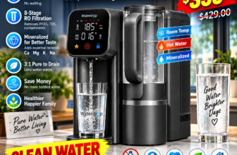 Waterdrop M6HG Instant Hot Countertop Reverse Osmosis RO Water Filter Glass Pitcher 8-Stage Mineralization NSF ANSI 58 Certified PFAS TDS Reduction 3:1 Pure to Drain Plug and Play Renter Friendly Limited Time Deal at 359 dollars was 429 dollars 16 percent off save 70 dollars TheBest Online deals