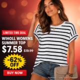 WIHOLL Womens Summer Top drops to $7.58 (was $19.99, -62% OFF Amazon Limited Time Deal)